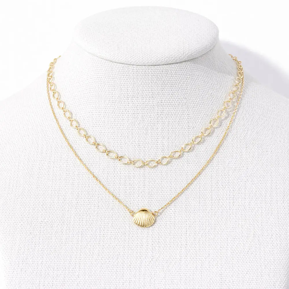 Camilla Layered Shell Necklace
