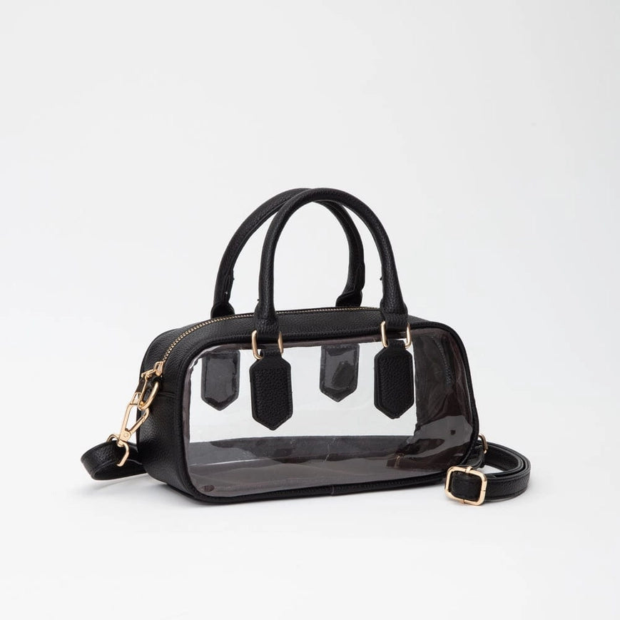Alivia Black Clear Crossbody Bag