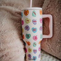 Candy Hearts Tumbler