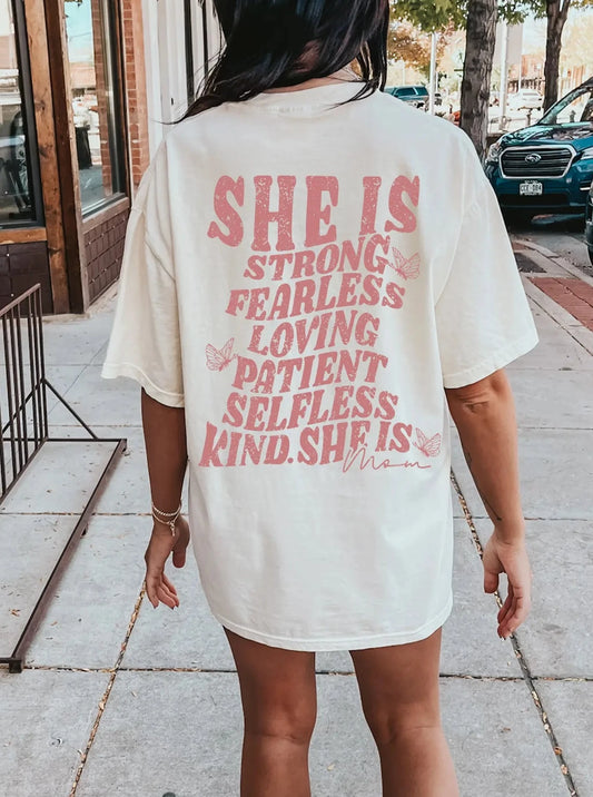 She is MOM Graphic Tee