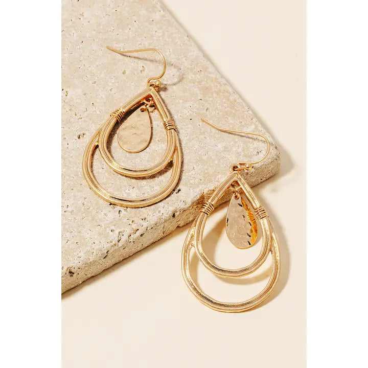 Layered Teardrop Earrings