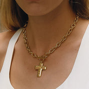 Trinite Cross Pendant Necklace