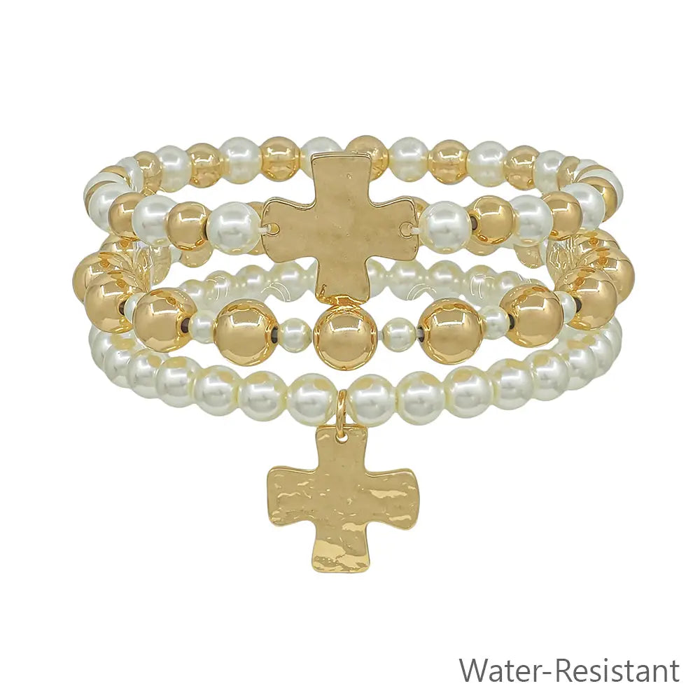 Golden Faith Bracelet Set
