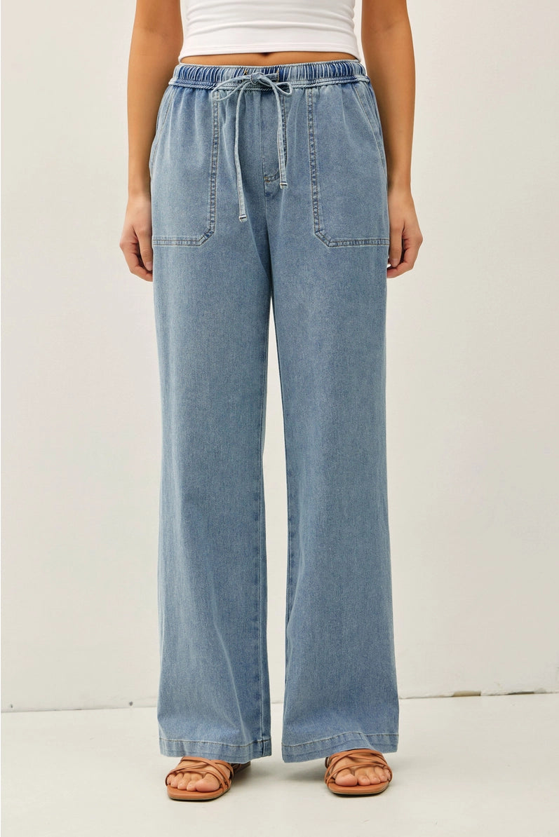 Easy Days Wide Leg Denim Pants