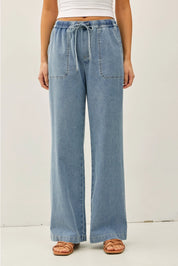 Easy Days Wide Leg Denim Pants