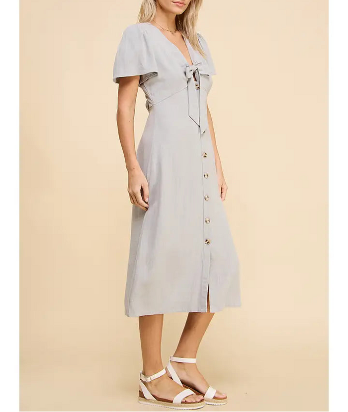 Lane Linen Midi Dress
