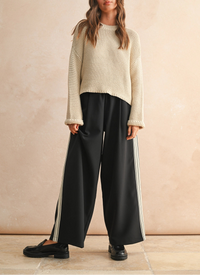 Trisha Cream Knitted Sweater