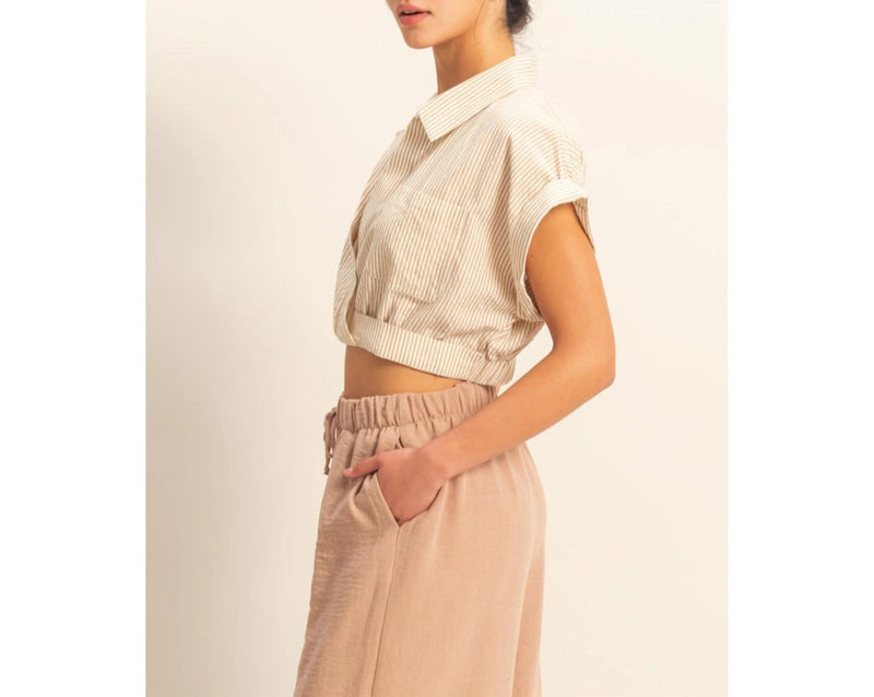 Trinity Stripped Crop Top
