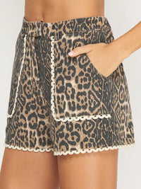 Laila Leopard Shorts