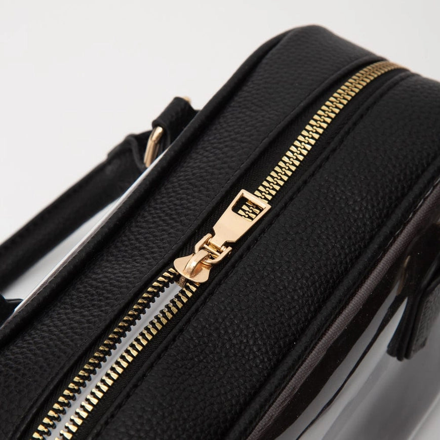 Alivia Black Clear Crossbody Bag