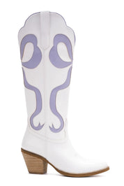 Purple Bow Tall Boot