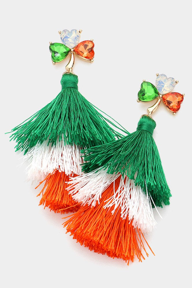 St. Paddy Irish Tassle Earrings