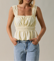 Sweet Magnolia Peplum Tank