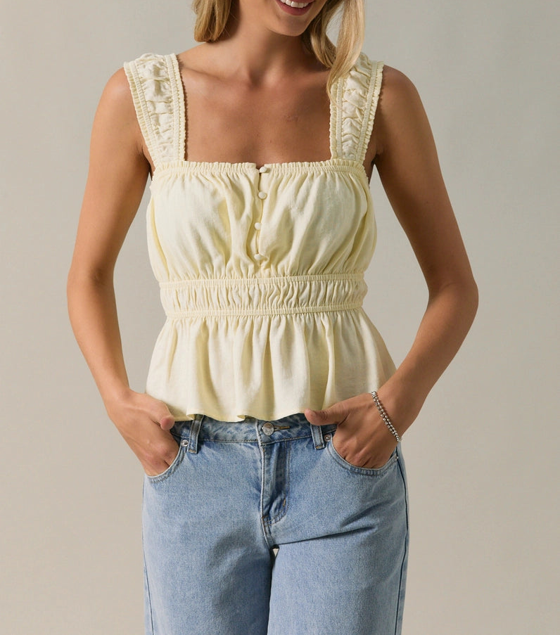 Sweet Magnolia Peplum Tank