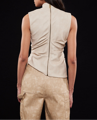 The Asym Pleather Top