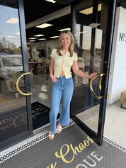 The Aria Knit Top Yellow