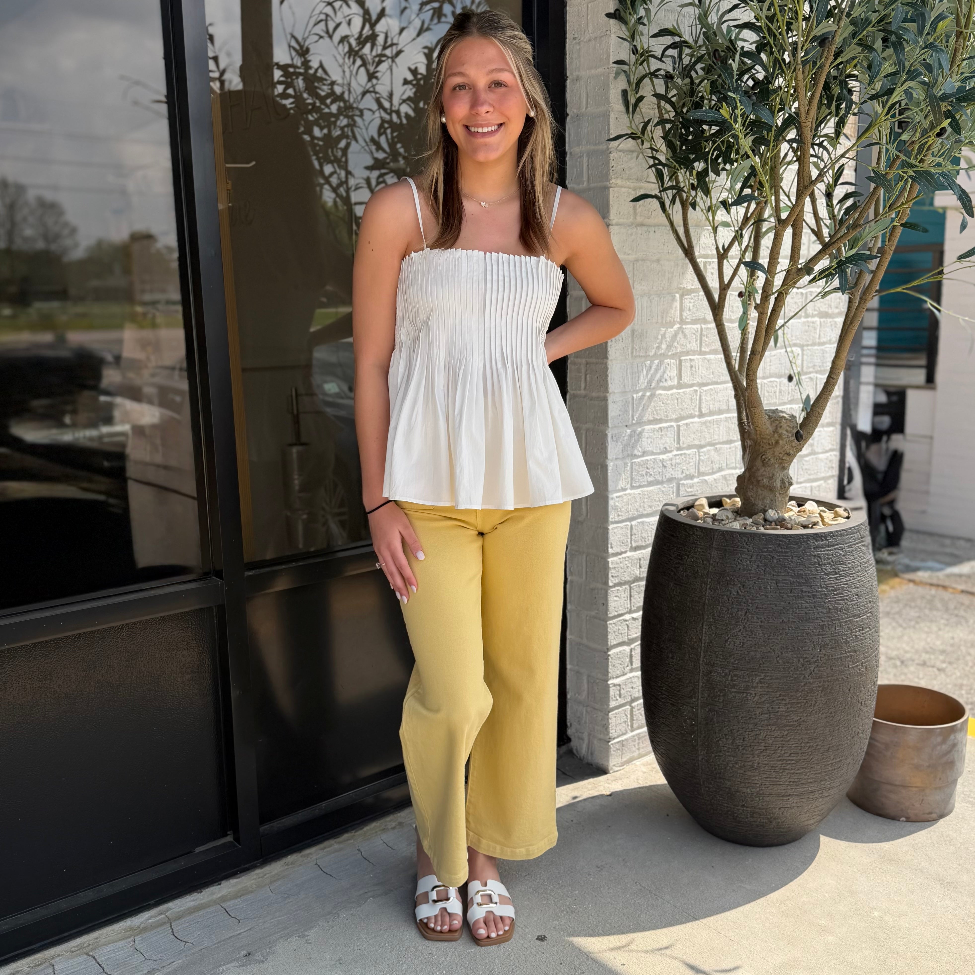 The Harper Pintuck Top