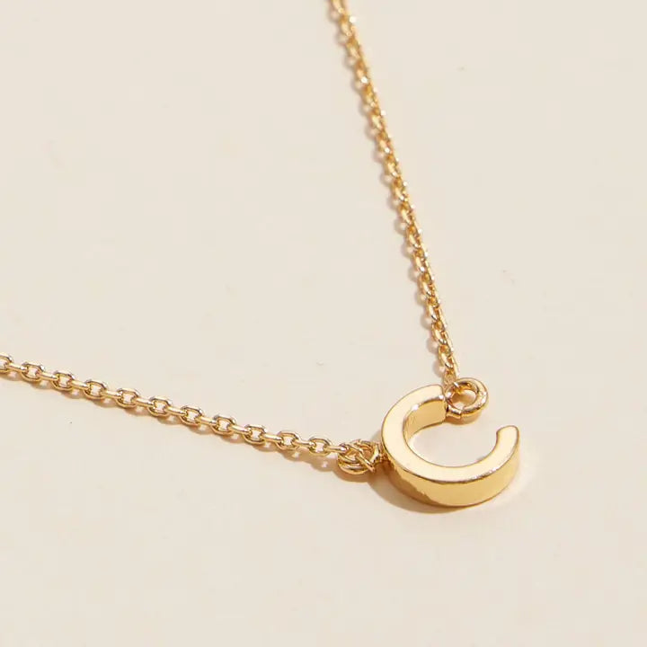 Gold Dipped Initial Letter Necklace