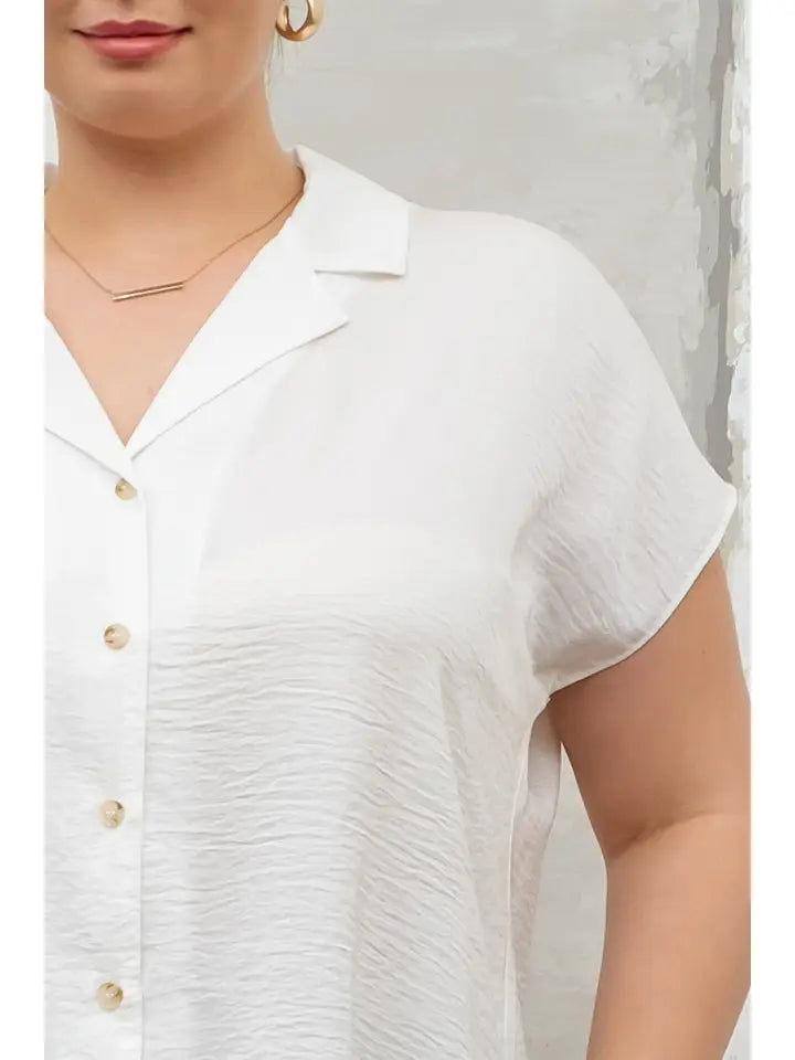 Curvy Anne Button Top