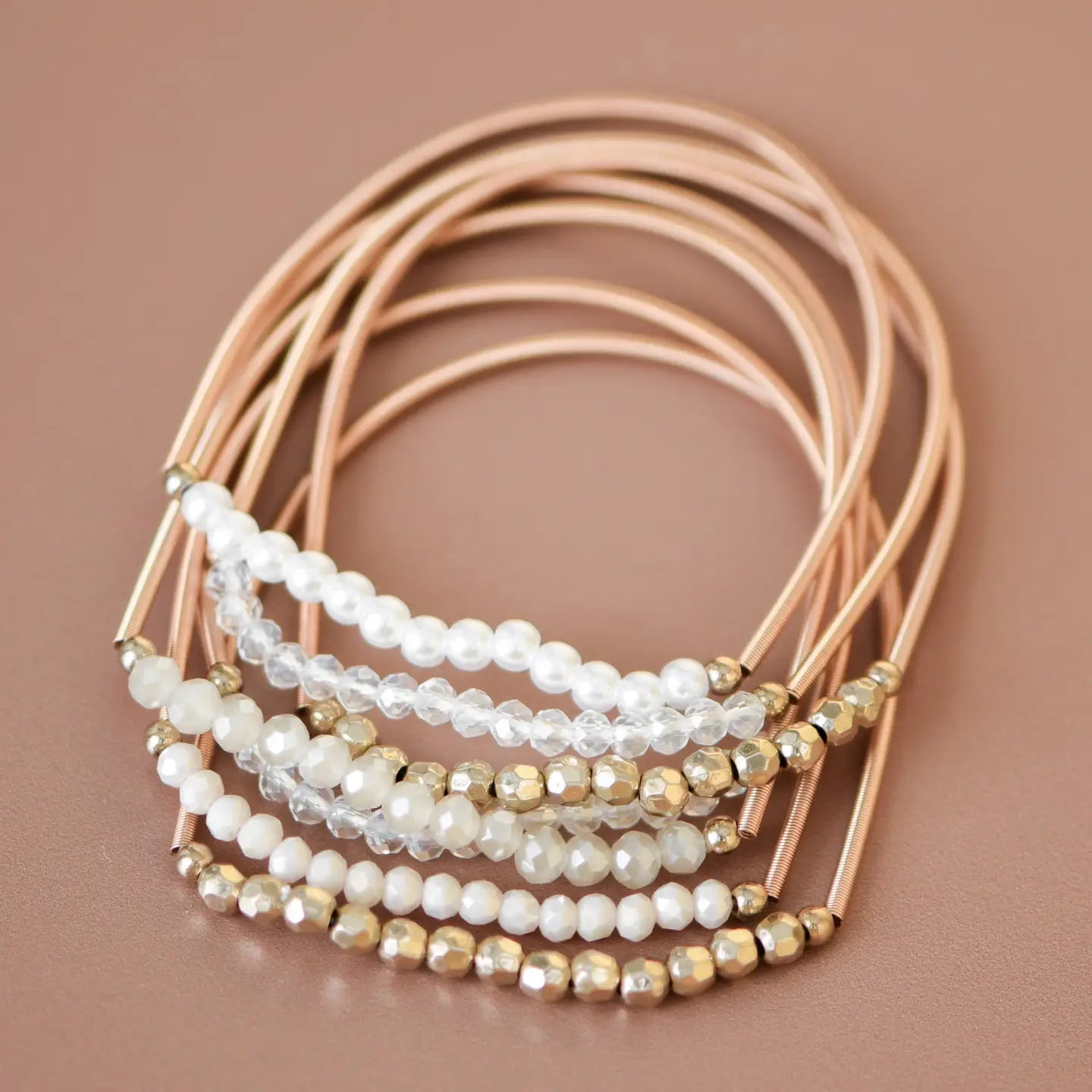 Boho Layered Bracelet Clear