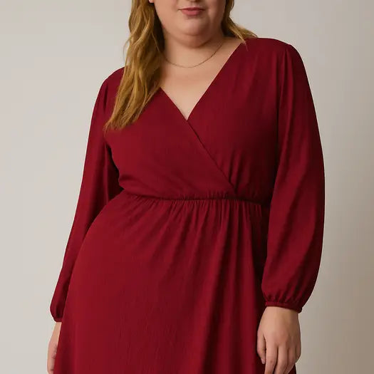 Curvy Makayla Midi Dress