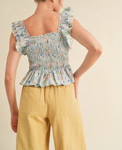 The Lila Flutter Top