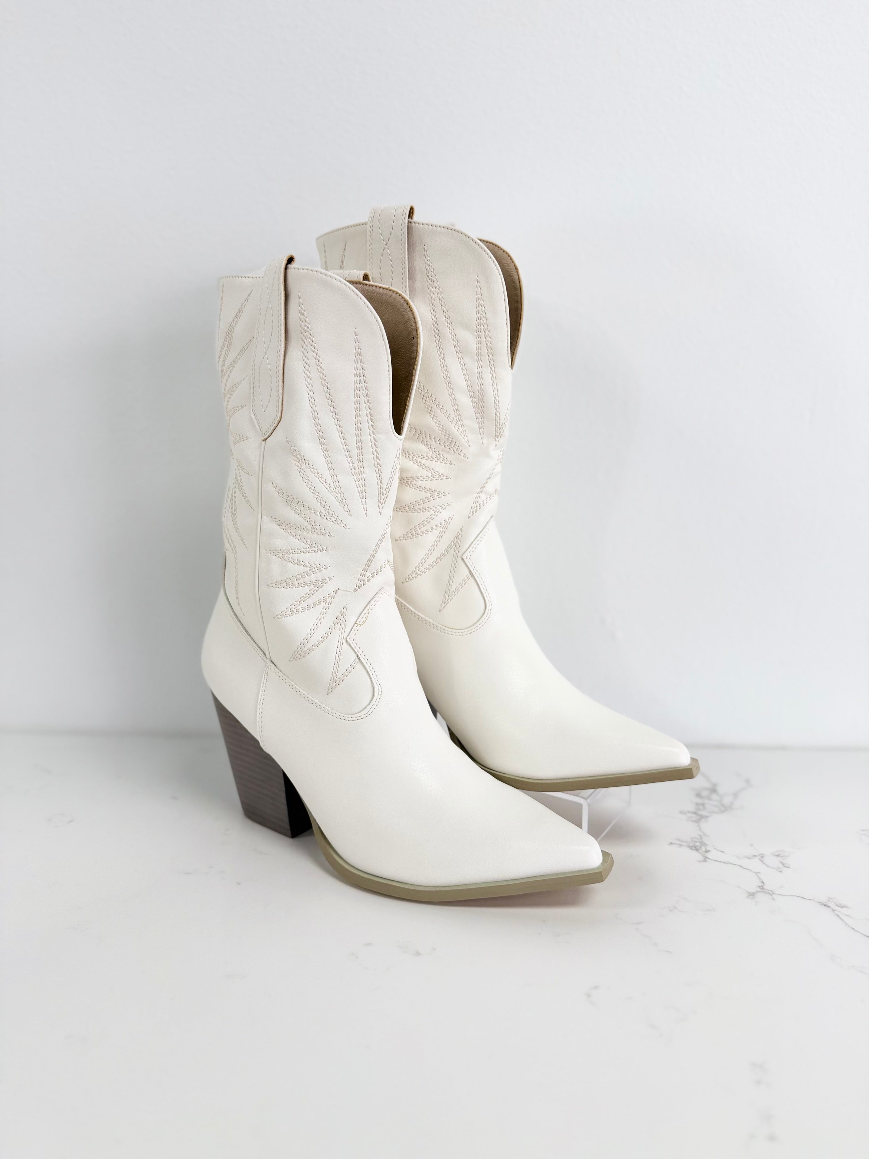 Emersyn White Boots