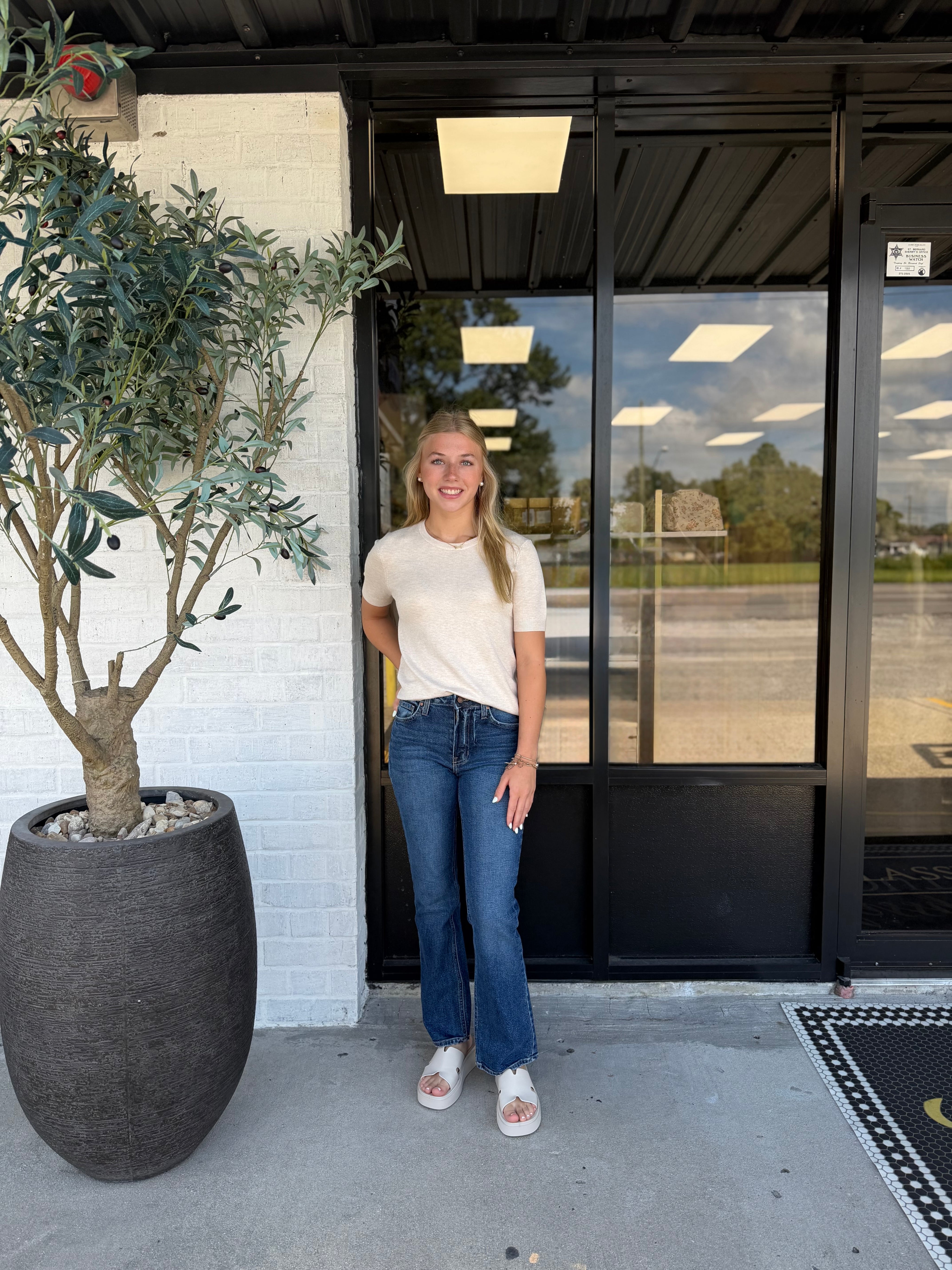 Everyday Comfort Sweater Top Oatmeal