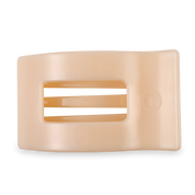 Almond Beige Large Flat Rectangle Hair Clip