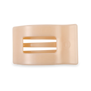 Almond Beige Medium Flat Rectangle Hair Clip