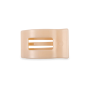 Almond Beige Small Flat Rectangle Hair Clip