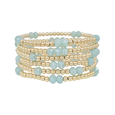 Glass Crystal Stretch Bracelet stack