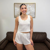 Floral & Lace Pajama Set