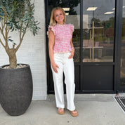 The Sugarplum Plaid Top