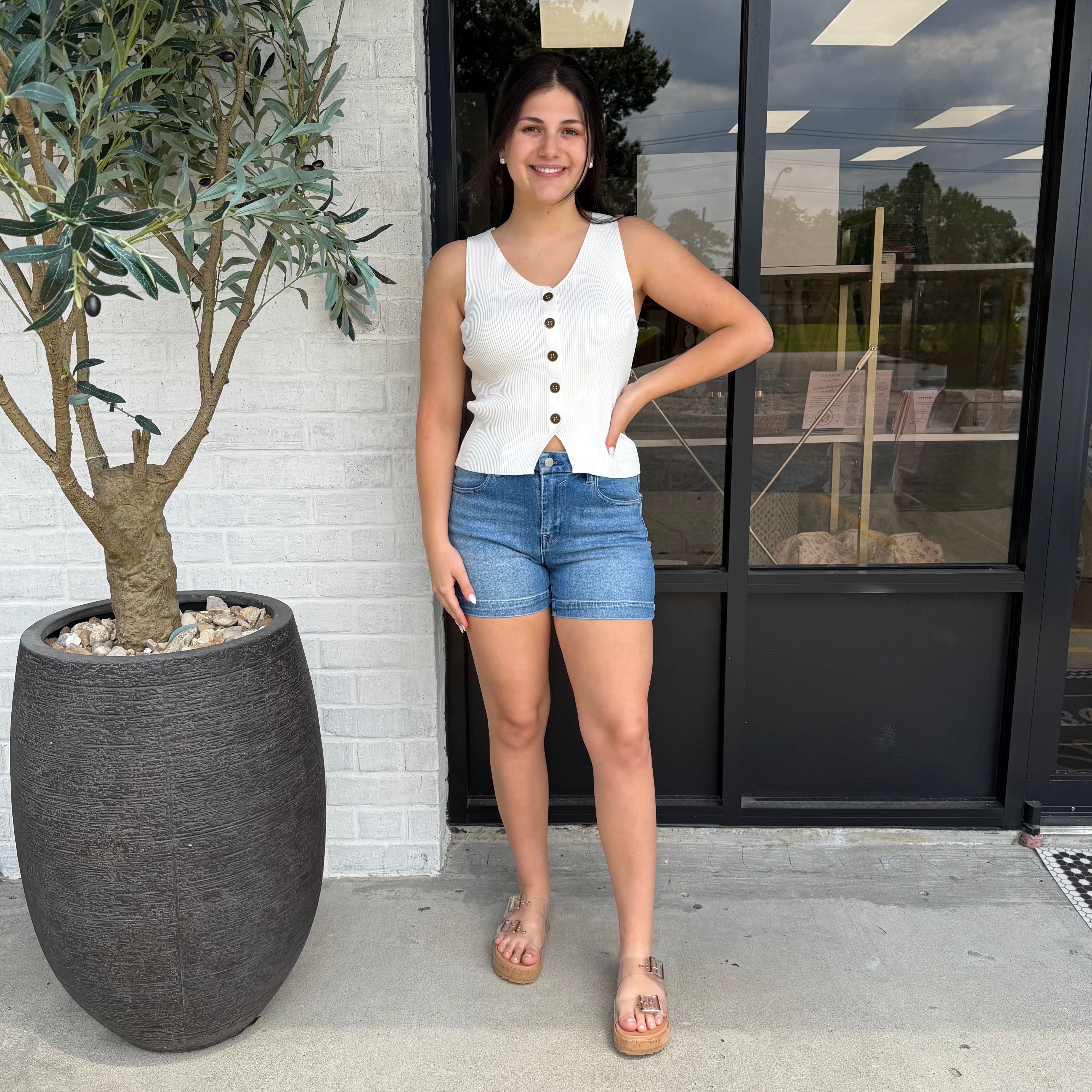 Clarissa Ribbed Vest