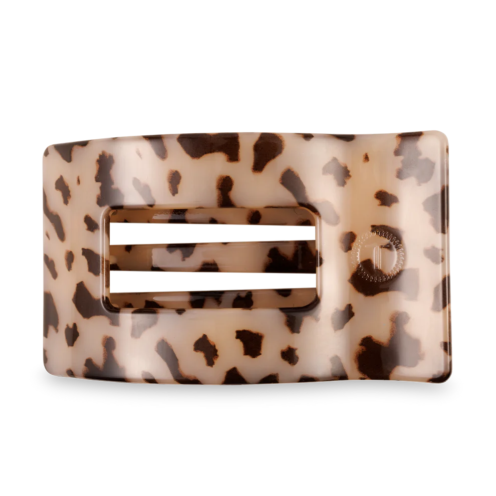 Blonde Tortoise Large Flat Rectangle Hair Clip