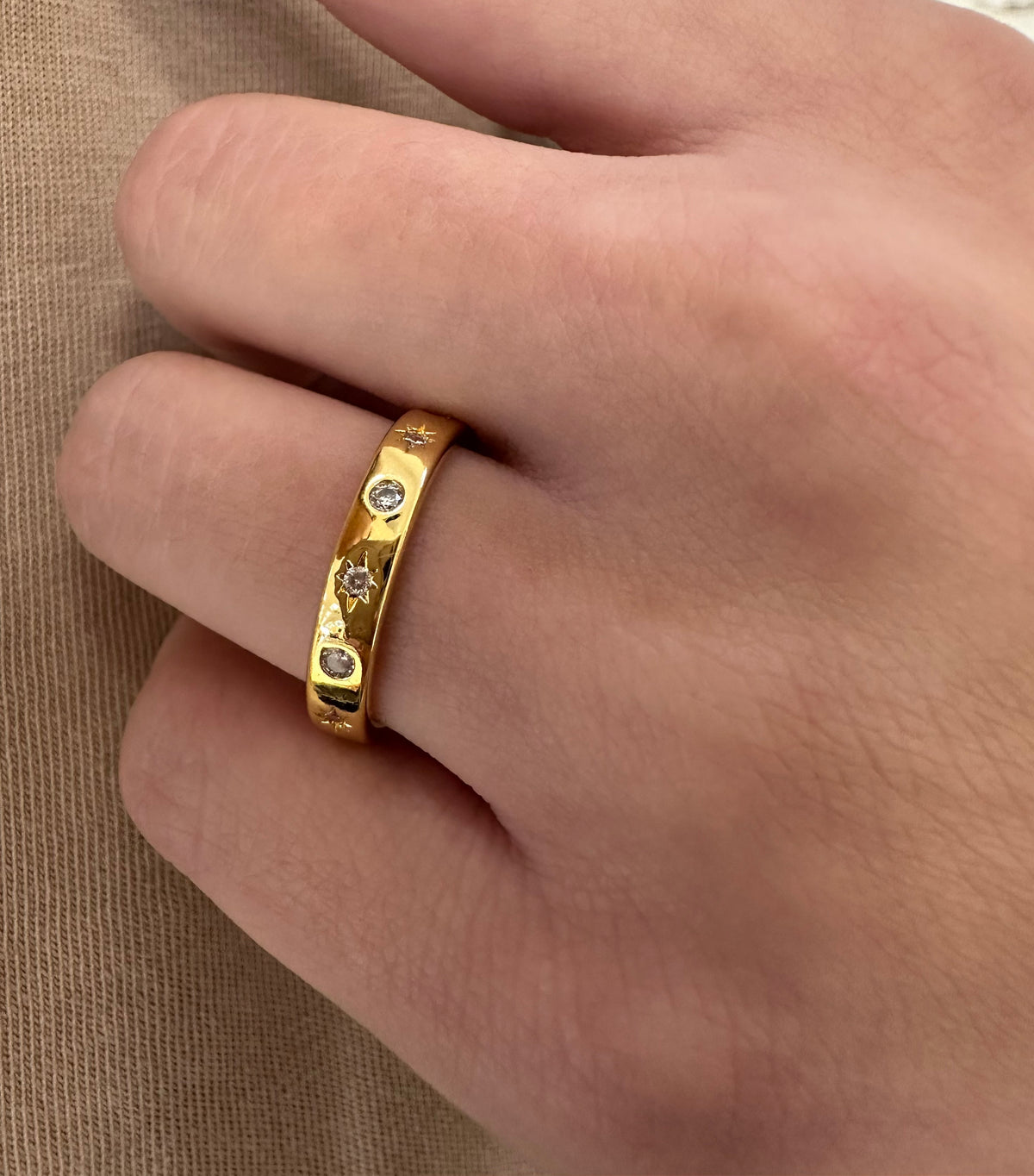 Paige 18k Gold Plated Ring