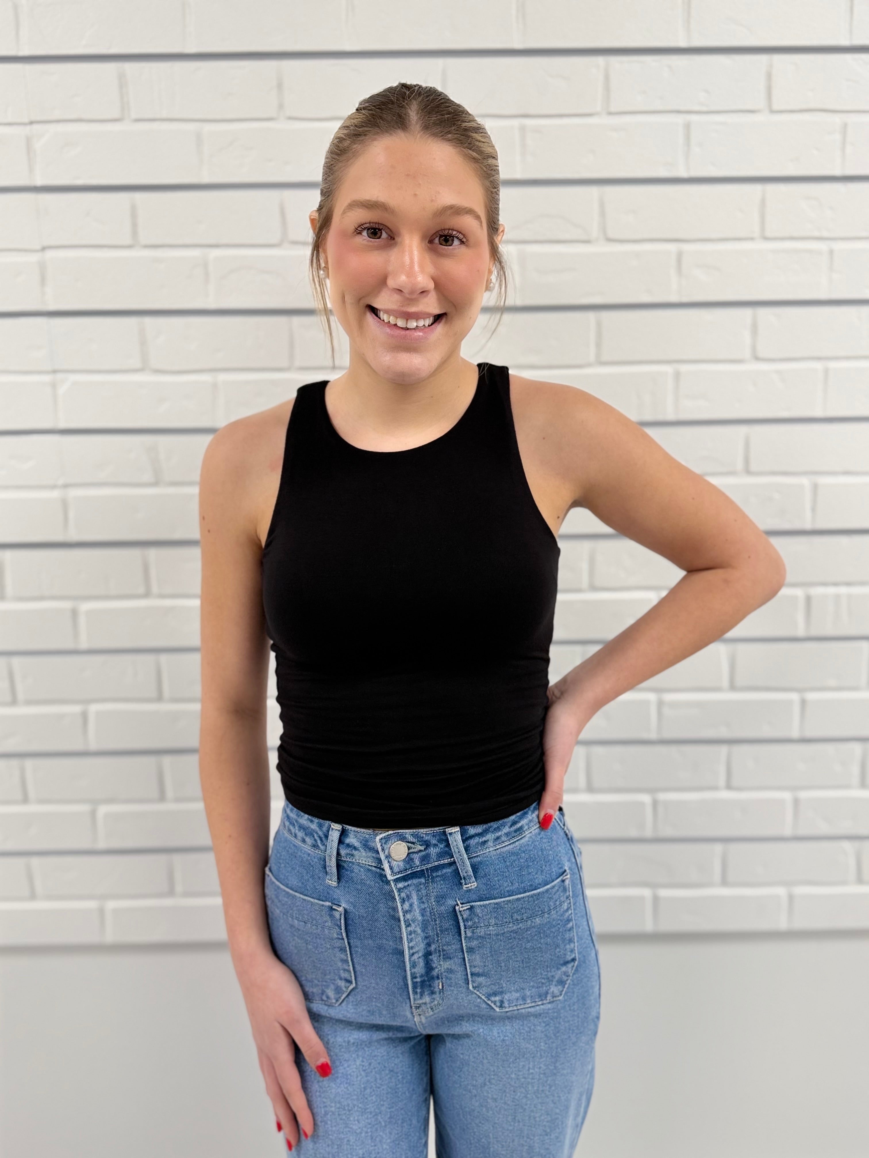 Double Layered Tank Black