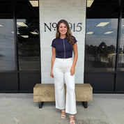The Avery Button-Front Sweater Top