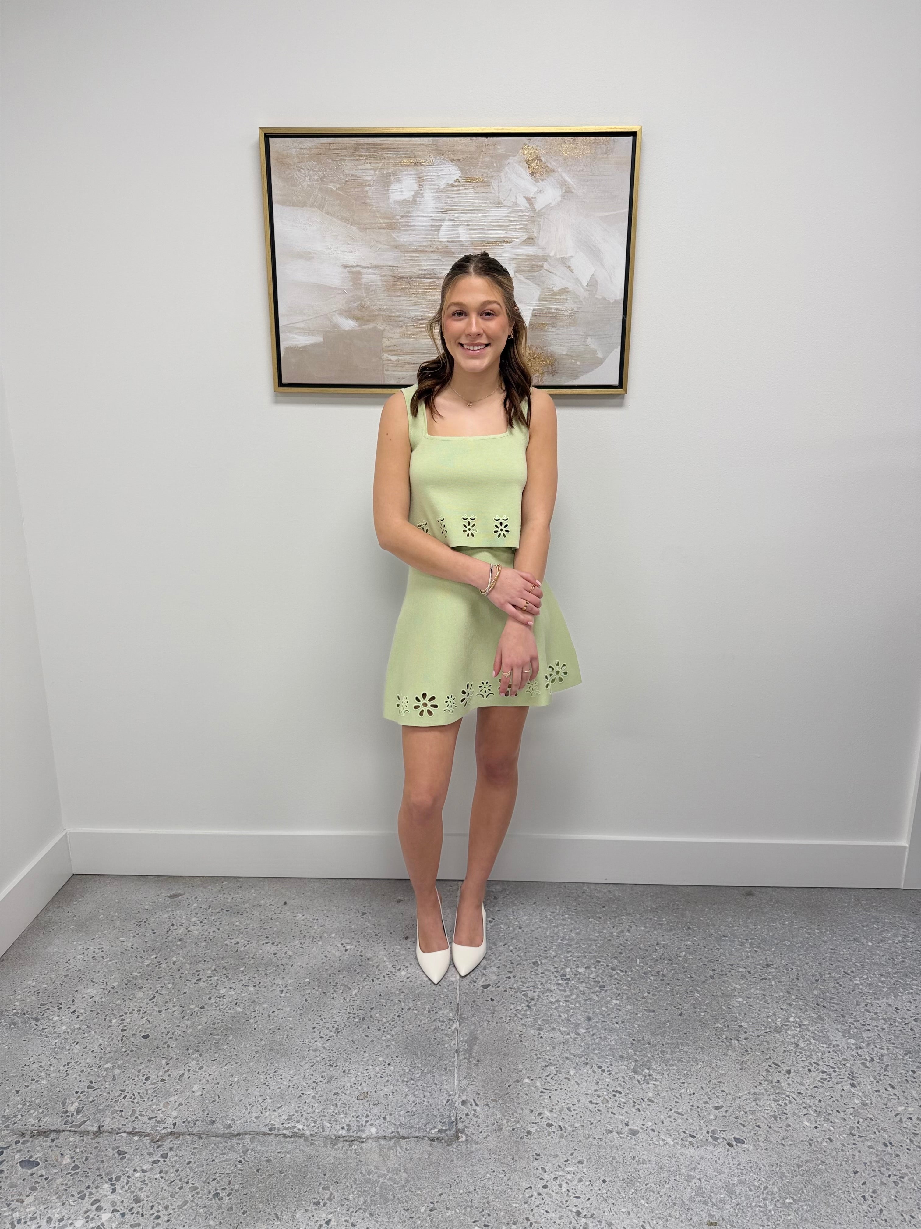 The Elara Eyelet Knit Set