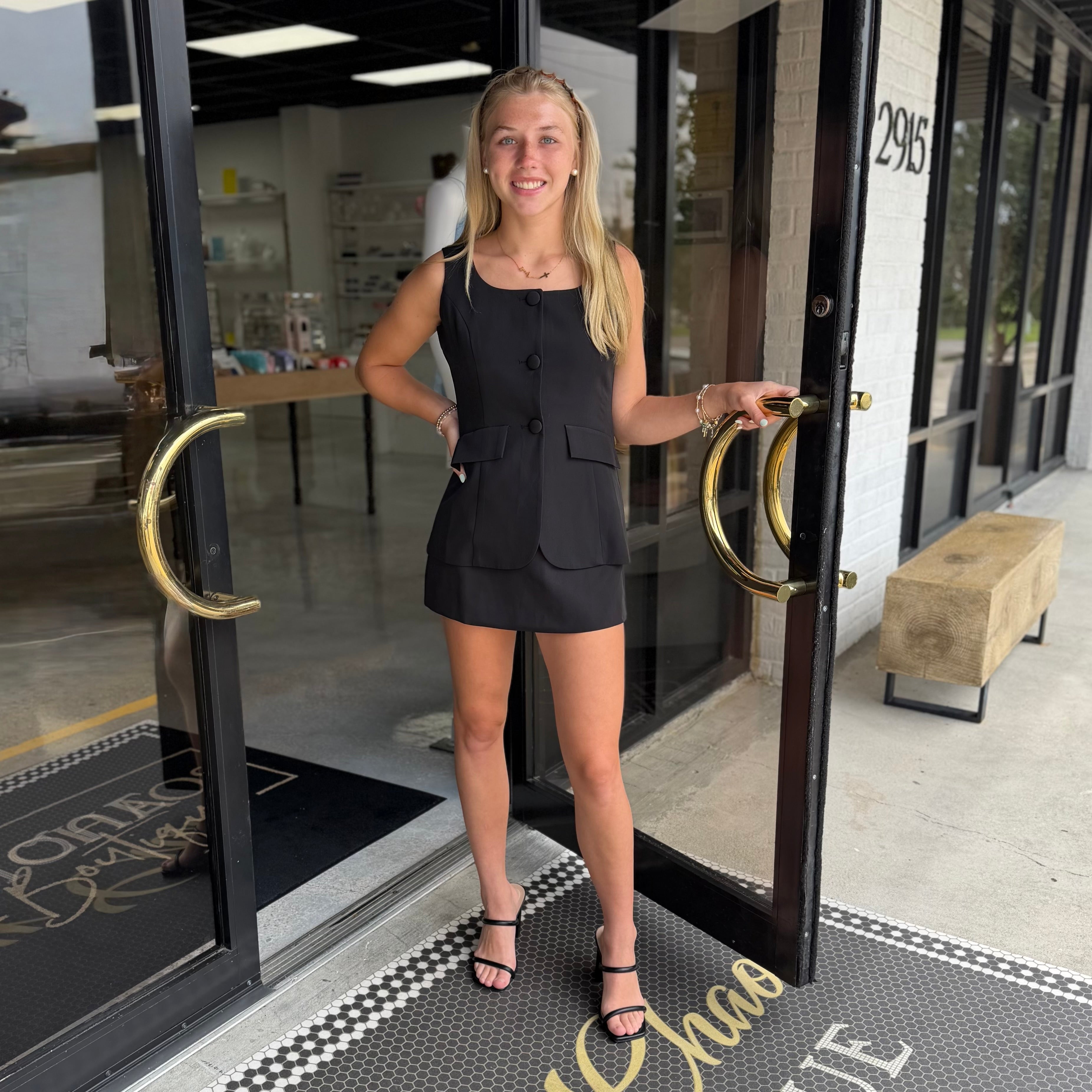 Black Brylee Romper