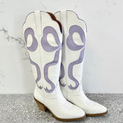 Purple Bow Tall Boot