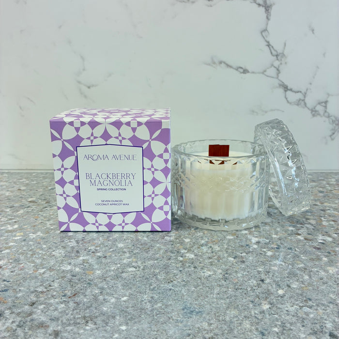 Aroma Avenue Blackberry Magnolia 7oz Candle