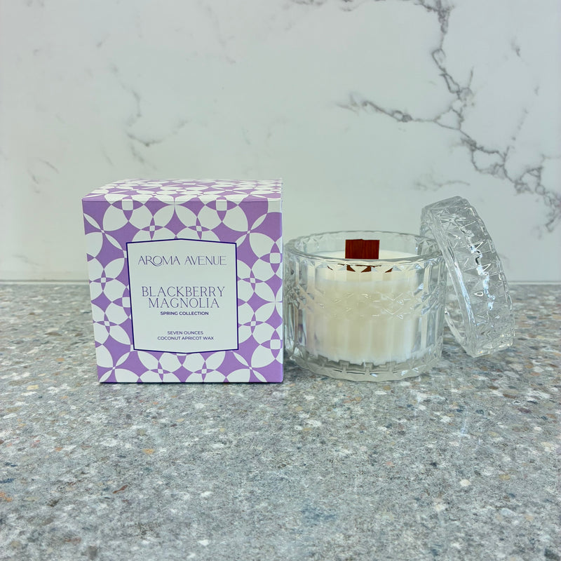 Aroma Avenue Blackberry Magnolia 7oz Candle
