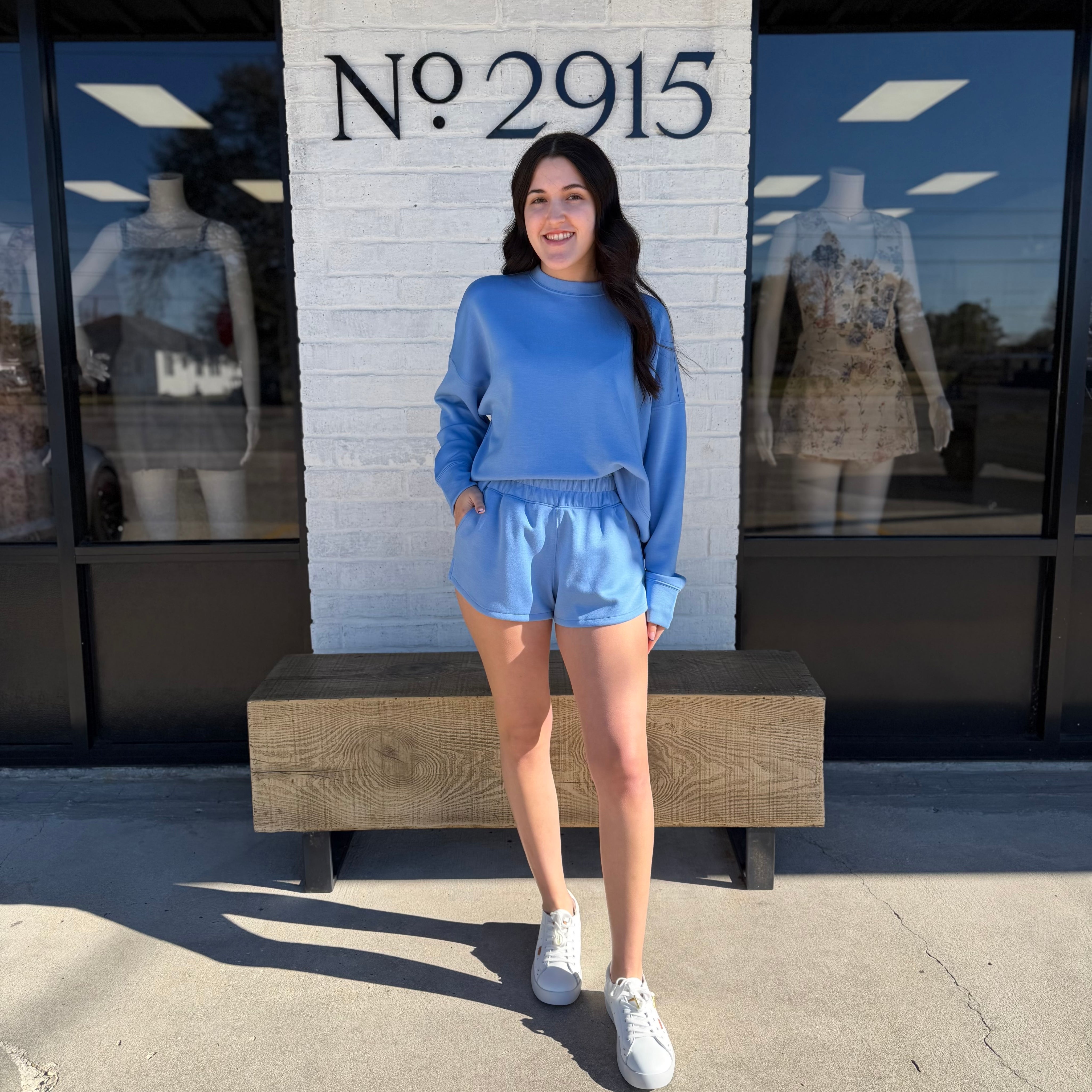 The Refined Lounge Set Lt Blue