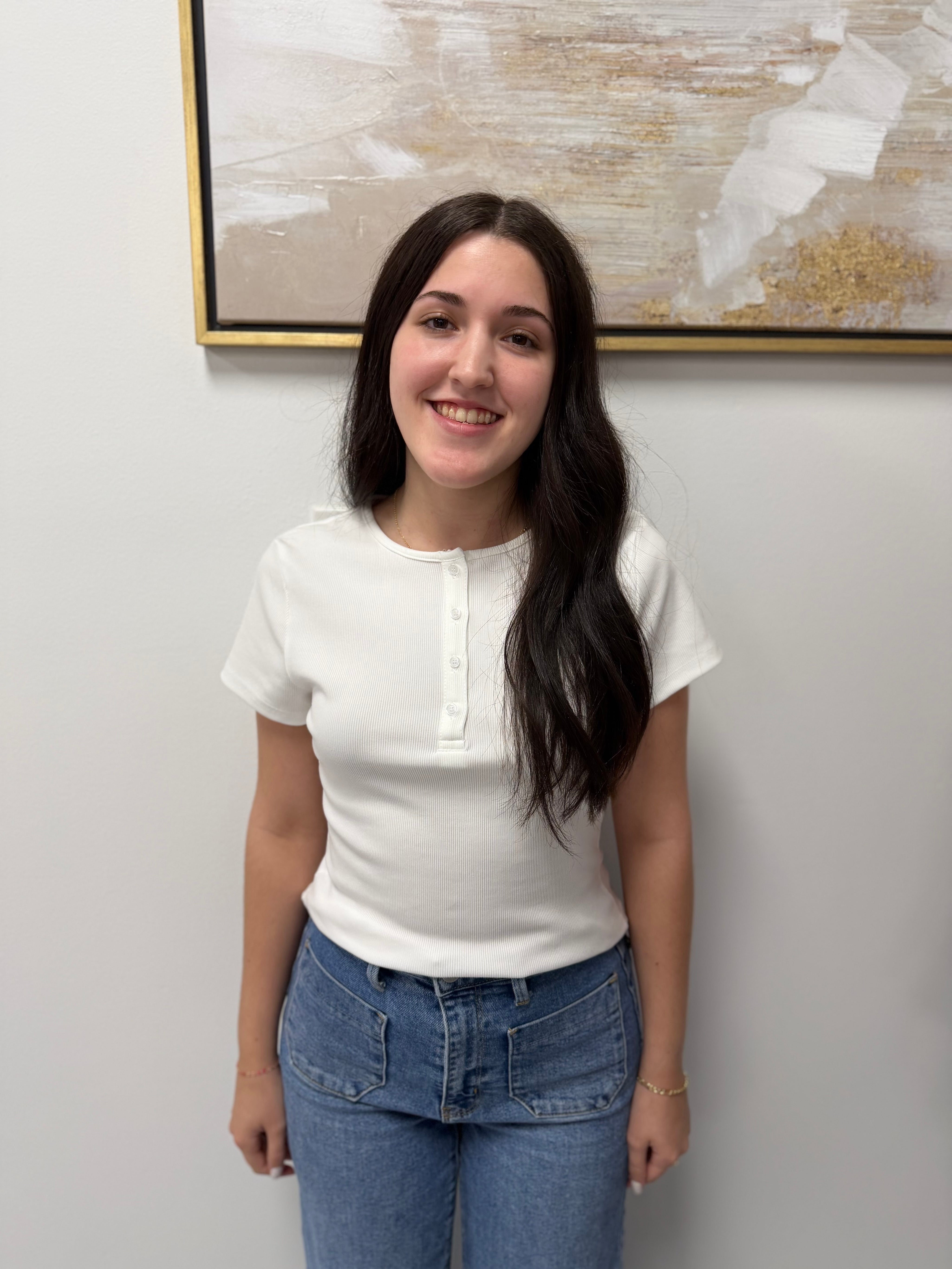 The Everyday Henley Top White