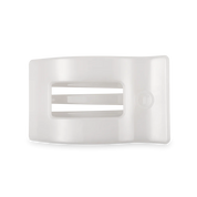 Coconut White Medium Flat Rectangle Hair Clip