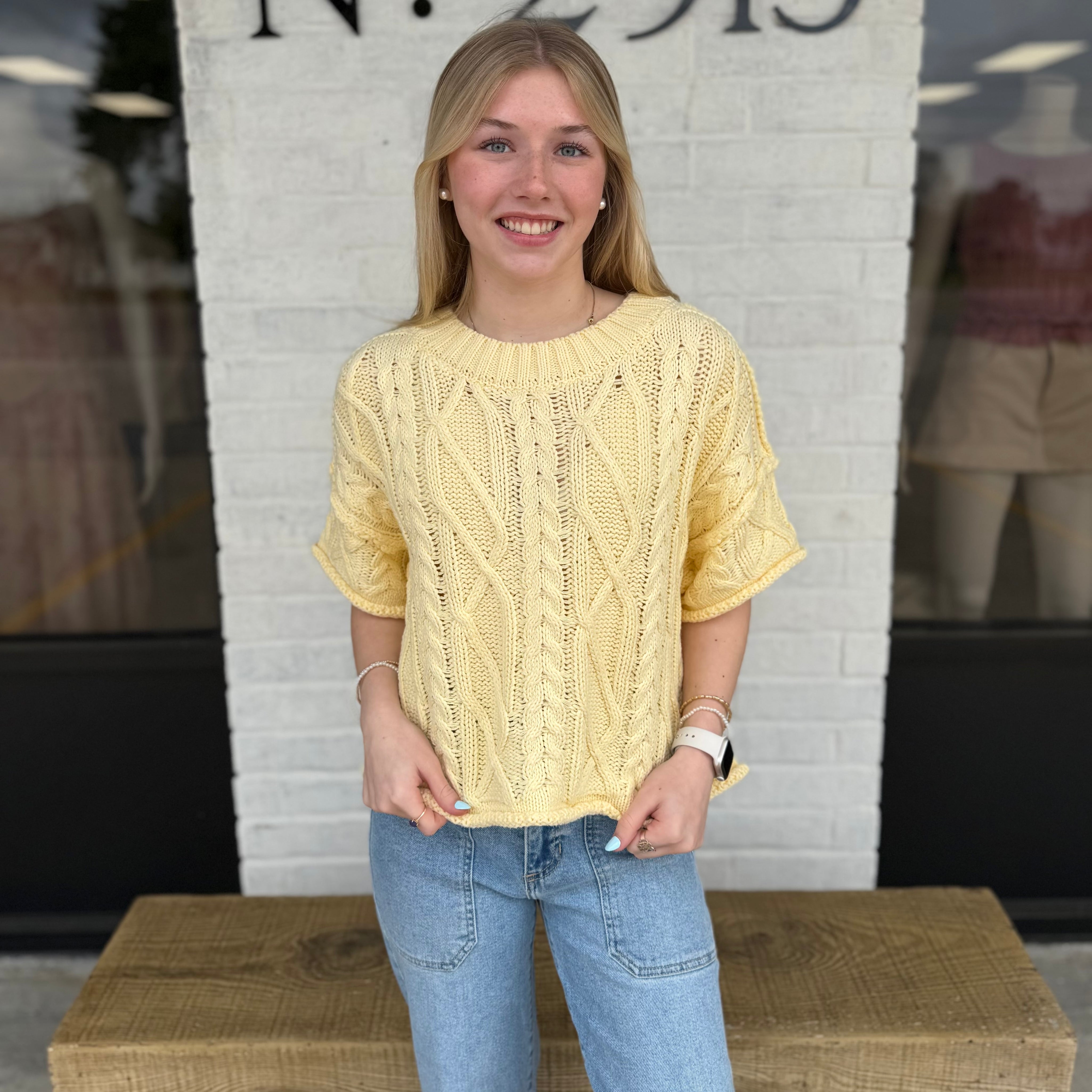 The Spring Bloom Sweater Yellow