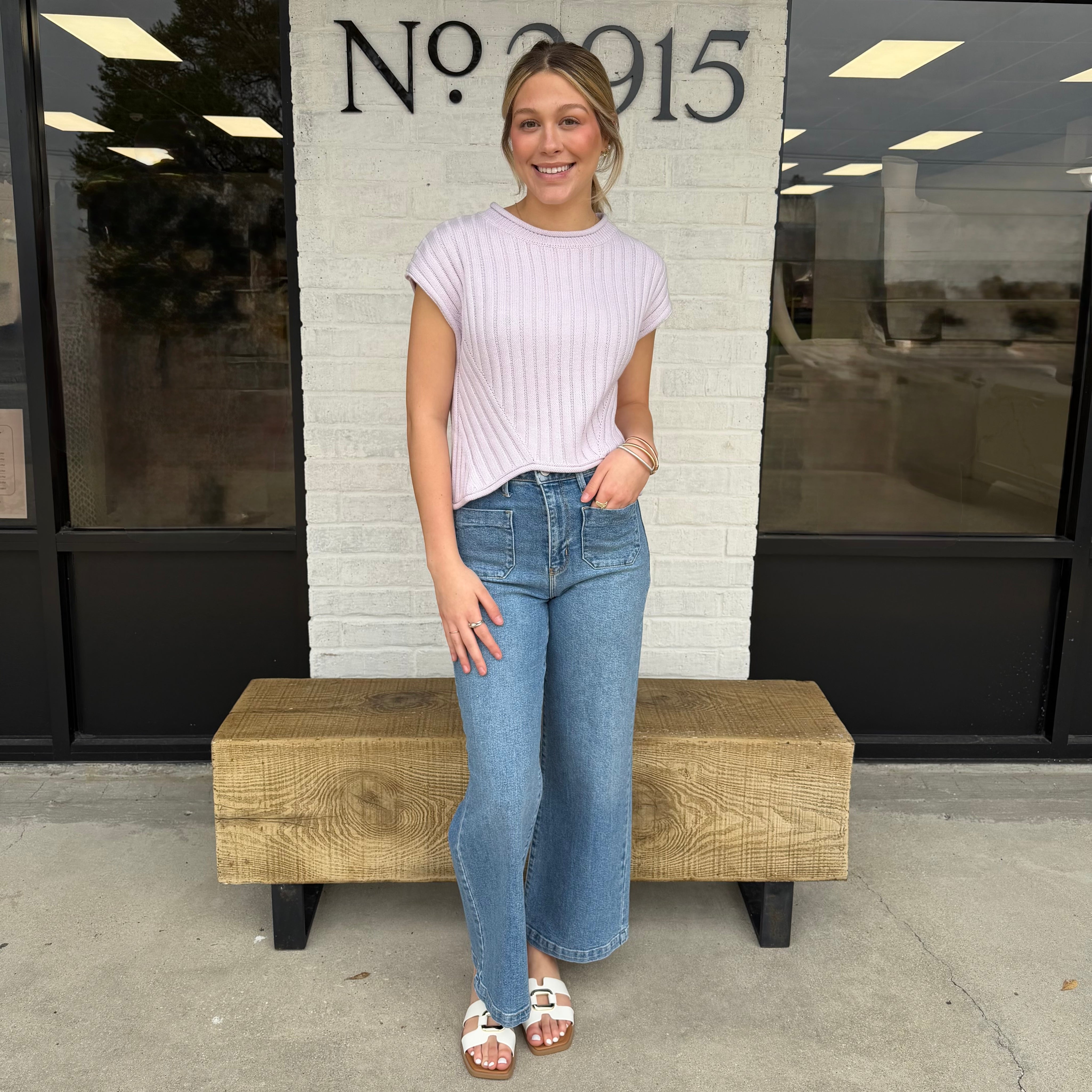 The Wren Sweater Top Lavender