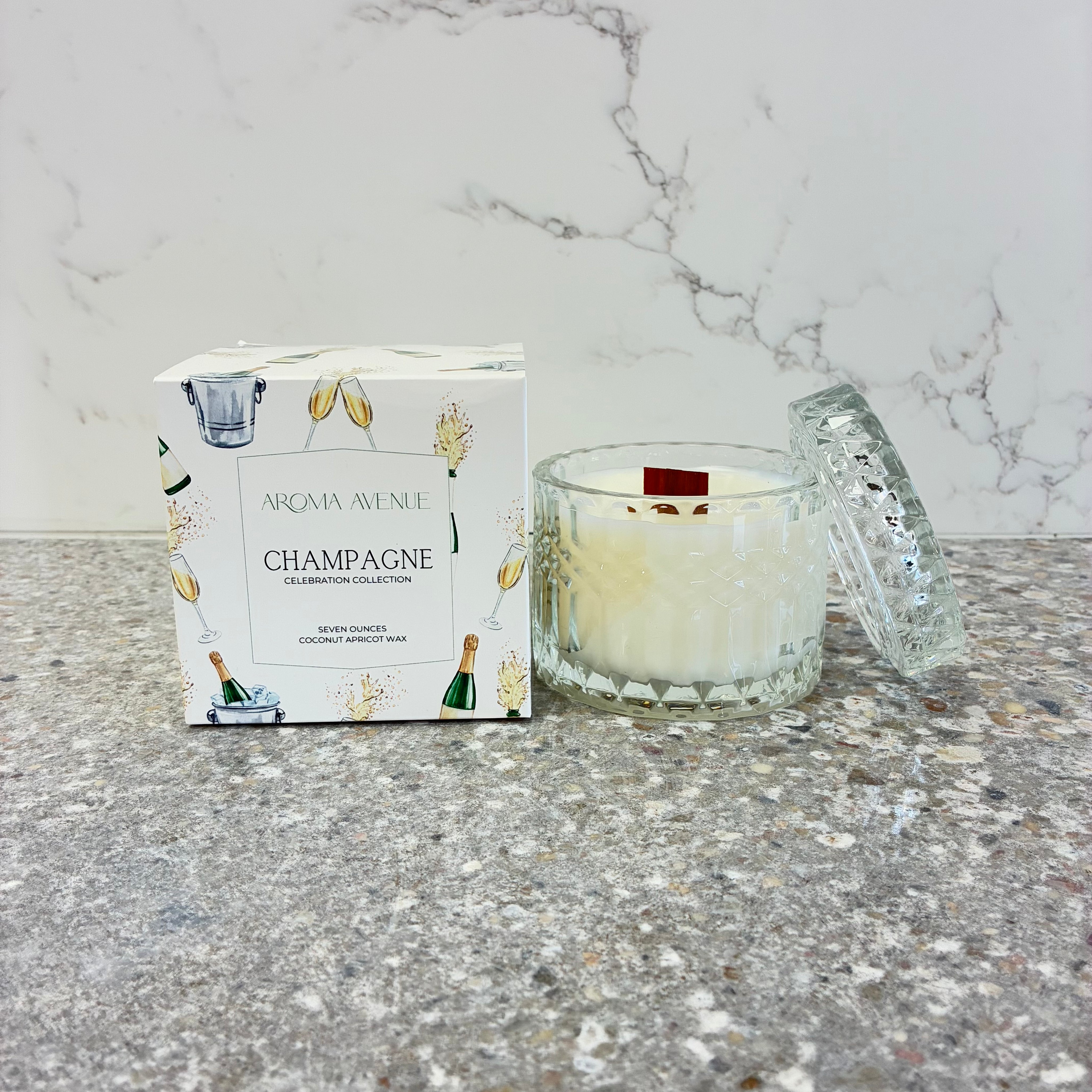 Aroma Avenue Champagne 7oz Candle